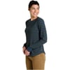 ToadampCo Foothill LS Crew  WomensMidnight Stripe