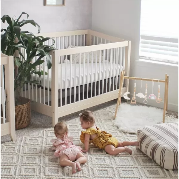 imageLittle Dove Baby Play Gym Wooden Play Gym with 6 Toys Foldable Baby Gym Frame Infant Activity Gym Hanging Bar Newborn Gift Baby Girl and Boy Gym Montessori ToyWood Baby Gym