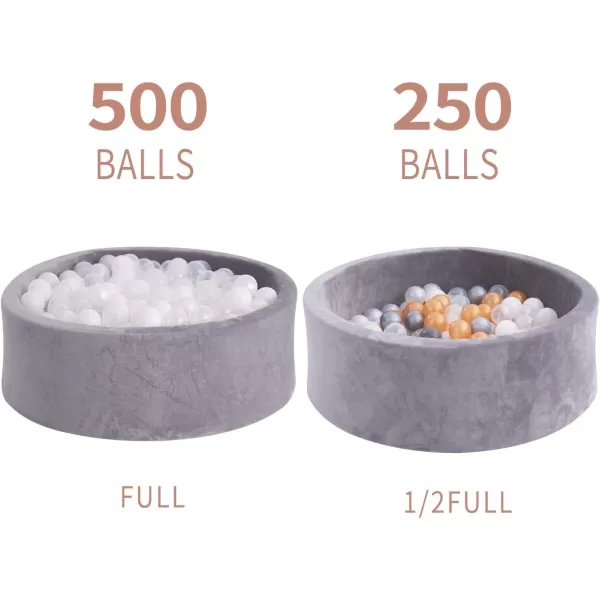 imagelittle dove Kiddie Ball Pit Pool Playpen  Indoor Playpen Premium Handmade Kiddie Balls Pool  GreyGray Ball Pit