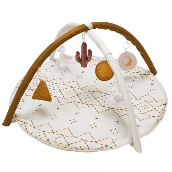 imageTummy Time Mat with 6 Toys Macrame Baby Play Mat for Newborn Baby Gym StageBased Sensory and Motor Skill Development Language Discovery Baby Play Gym Non Slip Mat WashableMacrame