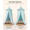 imageBed Canopy with Star Lights Double Layer Canopy for Bed Princess Play Tent for Girls Room Breathable Canopy Bed Curtain for Children Reading Nook Machine Washable Canopy 256x106 Purple256W x 106L Pack of 1
