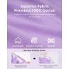 imageBed Canopy with Star Lights Double Layer Canopy for Bed Princess Play Tent for Girls Room Breathable Canopy Bed Curtain for Children Reading Nook Machine Washable Canopy 256x106 Purple40W x 106L Pack of 1