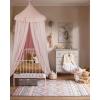 imageBed Canopy with Star Lights Double Layer Canopy for Bed Princess Play Tent for Girls Room Breathable Canopy Bed Curtain for Children Reading Nook Machine Washable Canopy 256x106 Purple40W x 106L Pack of 1
