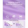 imageBed Canopy with Star Lights Double Layer Canopy for Bed Princess Play Tent for Girls Room Breathable Canopy Bed Curtain for Children Reading Nook Machine Washable Canopy 256x106 Purple256W x 106L Pack of 1