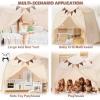 imageExtra Large Kids Play Tent  Foldable Baby Play Gym with Mat
