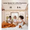 imagePlay Tent with Mat Star Light Large Kids Playhouse with Windows Easy to Wash Indoor and Outdoor Play Tents for Kids Little Dove Toys for Girls Boys 47x40x52 Green Play Tent Large SizePlay Tent Cream