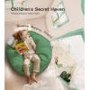 imagePlay Tent with Mat Star Light Large Kids Playhouse with Windows Easy to Wash Indoor and Outdoor Play Tents for Kids Little Dove Toys for Girls Boys 47x40x52 Green Play Tent Large SizeGreen Play Tent