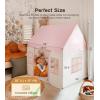 imagePlay Tent with Mat Star Light Large Kids Playhouse with Windows Easy to Wash Indoor and Outdoor Play Tents for Kids Little Dove Toys for Girls Boys 47x40x52 Green Play Tent Large SizePlay Tent Pink