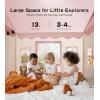imagePlay Tent with Mat Star Light Large Kids Playhouse with Windows Easy to Wash Indoor and Outdoor Play Tents for Kids Little Dove Toys for Girls Boys 47x40x52 Green Play Tent Large SizePlay Tent Pink