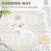 imageTummy Time Mat with 6 Toys Macrame Baby Play Mat for Newborn Baby Gym with 12 Milestone Cards StageBased Sensory and Motor Skill Development Baby Play Gym Non Slip Mat Washable KhakiKhaki