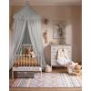 imagelittle dove Large Bed Canopy with Star Lights Double Layer Canopy for Bed Breathable Canopy Bed Curtain for Children Reading Nook Machine Washable Canopy for Kids Room 40x106 Grey40W x 106L Pack of 1