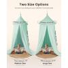 imagelittle dove Large Bed Canopy with Star Lights Double Layer Canopy for Bed Breathable Canopy Bed Curtain for Children Reading Nook Machine Washable Canopy for Kids Room 40x106 Grey40W x 106L Pack of 1