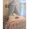 imagelittle dove Large Bed Canopy with Star Lights Double Layer Canopy for Bed Breathable Canopy Bed Curtain for Children Reading Nook Machine Washable Canopy for Kids Room 40x106 Grey40W x 106L Pack of 1
