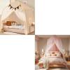 imageExtra Large Kids Play Tent  Large Bed Canopy with Star Lights