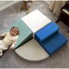 imageLarge 4 Pieces Climbing Toys for Toddlers 13Nontoxic ampamp Ecofriendly Toddler Climbing Toys Indoor Soft Play Equipment Indoor for Motor Skills Easy Setup ampamp Clean Climbing Blocks BlueampampWhiteBlue