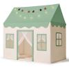 imagePlay Tent with Mat Star Light Large Kids Playhouse with Windows Easy to Wash Indoor and Outdoor Play Tents for Kids Little Dove Toys for Girls Boys 47x40x52 Green Play Tent Large SizeGreen Play Tent