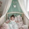 imagelittle dove Large Bed Canopy with Star Lights Double Layer Canopy for Bed Breathable Canopy Bed Curtain for Children Reading Nook Machine Washable Canopy for Kids Room 40x106 Grey256W x 106L Pack of 1