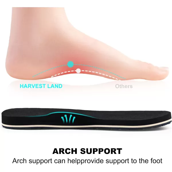 Harvest Land Mens Sandals Flip Flops Thong with Arch Support Comfortable Beach Slippers Summer Shoes