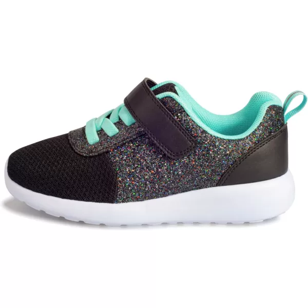 Harvest Land Toddler Glitter Tennis Shoes Slip On Boys Girls Sneakers Casual Running Shoes Woven Breathable with Soft Soled Sports Hook-Loop Outdoor Shoes