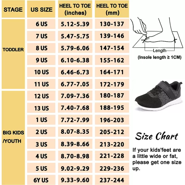 Harvest Land Toddler Glitter Tennis Shoes Slip On Boys Girls Sneakers Casual Running Shoes Woven Breathable with Soft Soled Sports Hook-Loop Outdoor Shoes