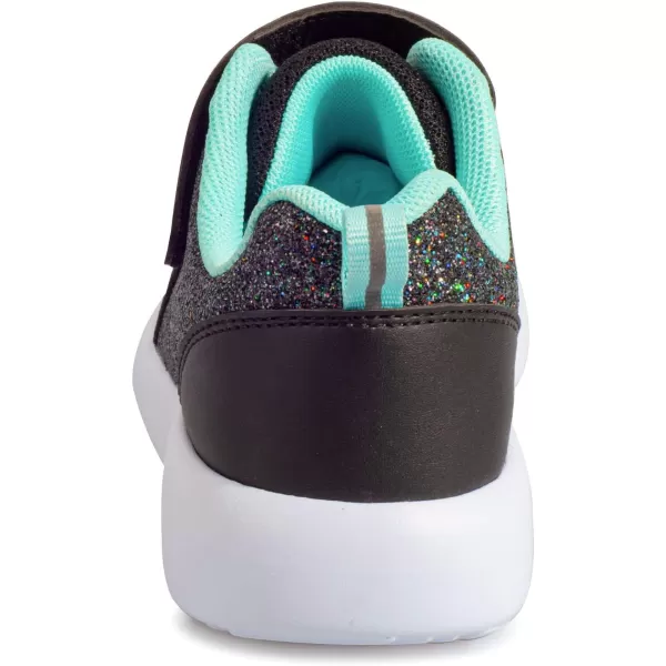 Harvest Land Toddler Glitter Tennis Shoes Slip On Boys Girls Sneakers Casual Running Shoes Woven Breathable with Soft Soled Sports Hook-Loop Outdoor Shoes