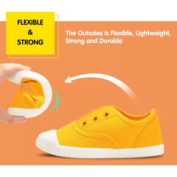 Kids Shoes Toddlers Canvas Sneakers Slip-on Comfortable Light Weight Skin-Friendly Causal Running Tennis Shoes for Boys Girls