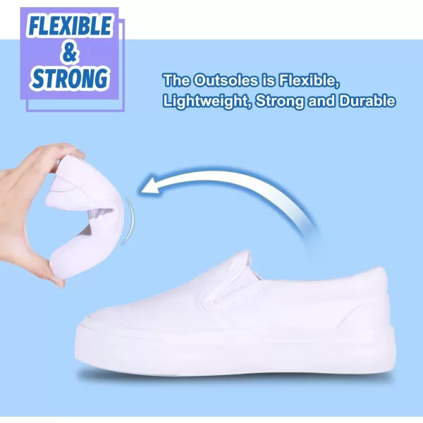 Kids Shoes Toddlers Canvas Sneakers Slip-on Comfortable Light Weight Skin-Friendly Causal Running Tennis Shoes for Boys Girls