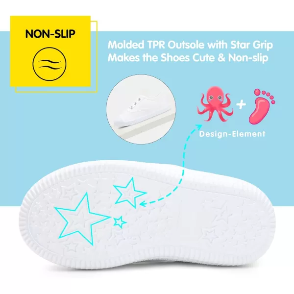 Kids Shoes Toddlers Canvas Sneakers Slip-on Comfortable Light Weight Skin-Friendly Causal Running Tennis Shoes for Boys Girls