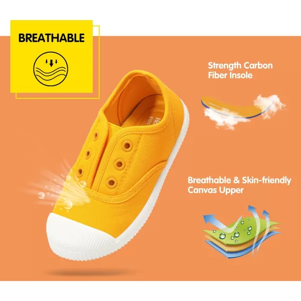 Kids Shoes Toddlers Canvas Sneakers Slip-on Comfortable Light Weight Skin-Friendly Causal Running Tennis Shoes for Boys Girls