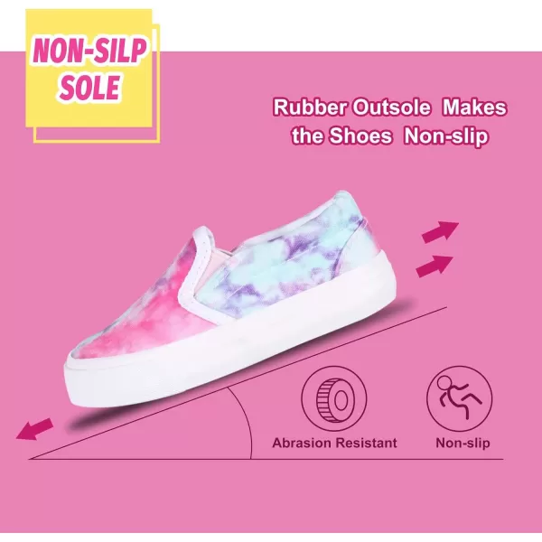 Kids Shoes Toddlers Canvas Sneakers Slip-on Comfortable Light Weight Skin-Friendly Causal Running Tennis Shoes for Boys Girls