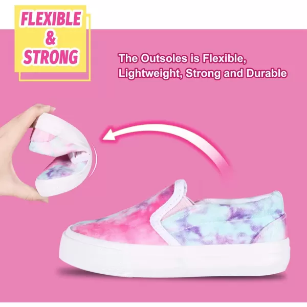 Kids Shoes Toddlers Canvas Sneakers Slip-on Comfortable Light Weight Skin-Friendly Causal Running Tennis Shoes for Boys Girls