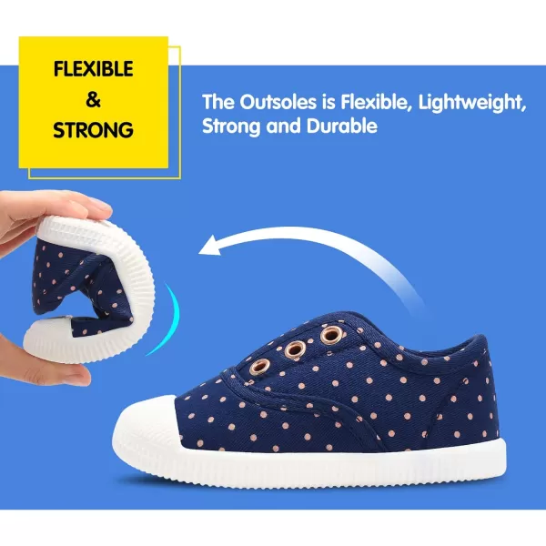 Kids Shoes Toddlers Canvas Sneakers Slip-on Comfortable Light Weight Skin-Friendly Causal Running Tennis Shoes for Boys Girls