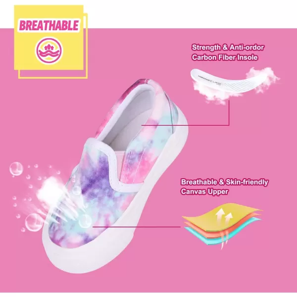 Kids Shoes Toddlers Canvas Sneakers Slip-on Comfortable Light Weight Skin-Friendly Causal Running Tennis Shoes for Boys Girls