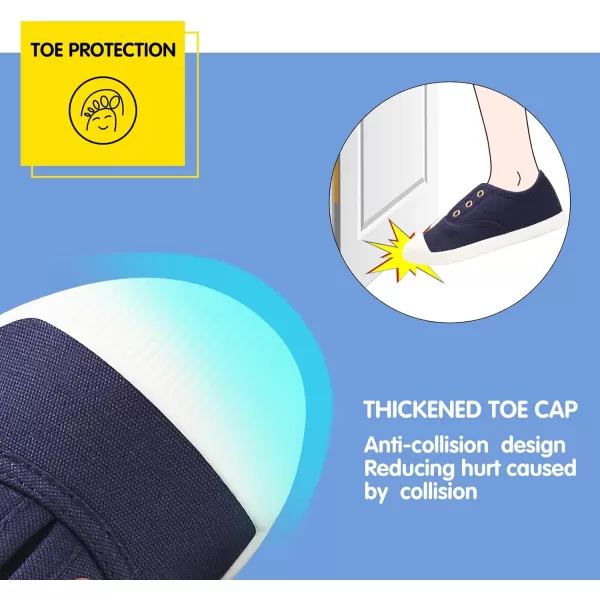 Kids Shoes Toddlers Canvas Sneakers Slip-on Comfortable Light Weight Skin-Friendly Causal Running Tennis Shoes for Boys Girls