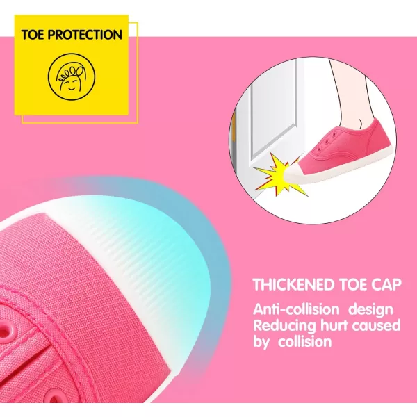 Kids Shoes Toddlers Canvas Sneakers Slip-on Comfortable Light Weight Skin-Friendly Causal Running Tennis Shoes for Boys Girls