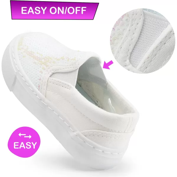Kids Shoes Toddlers Canvas Sneakers Slip-on Comfortable Light Weight Skin-Friendly Causal Running Tennis Shoes for Boys Girls