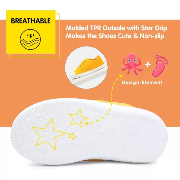 Kids Shoes Toddlers Canvas Sneakers Slip-on Comfortable Light Weight Skin-Friendly Causal Running Tennis Shoes for Boys Girls