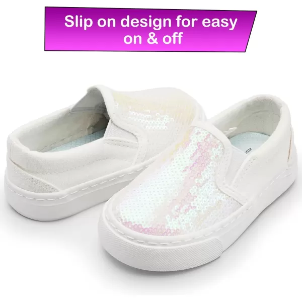 Kids Shoes Toddlers Canvas Sneakers Slip-on Comfortable Light Weight Skin-Friendly Causal Running Tennis Shoes for Boys Girls