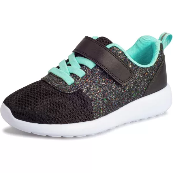 Harvest Land Toddler Glitter Tennis Shoes Slip On Boys Girls Sneakers Casual Running Shoes Woven Breathable with Soft Soled Sports Hook-Loop Outdoor Shoes