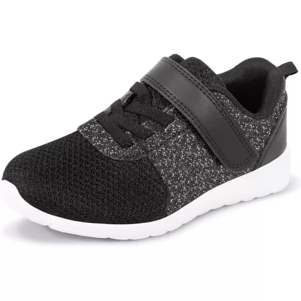 Harvest Land Toddler Glitter Tennis Shoes Slip On Boys Girls Sneakers Casual Running Shoes Woven Breathable with Soft Soled Sports Hook-Loop Outdoor Shoes