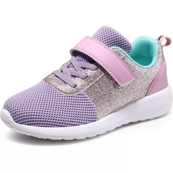 Harvest Land Toddler Glitter Tennis Shoes Slip On Boys Girls Sneakers Casual Running Shoes Woven Breathable with Soft Soled Sports Hook-Loop Outdoor Shoes