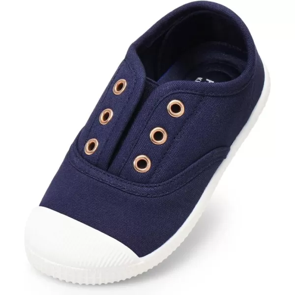 Kids Shoes Toddlers Canvas Sneakers Slip-on Comfortable Light Weight Skin-Friendly Causal Running Tennis Shoes for Boys Girls