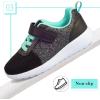 imageHarvest Land Girls Sneakers ToddlersKids Glitter Tennis Shoes Fashion Mesh Breathable Hook and Loop Slipon Basketball Running Sports ShoesBlack 1 Big Kid