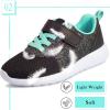 imageHarvest Land Girls Sneakers ToddlersKids Glitter Tennis Shoes Fashion Mesh Breathable Hook and Loop Slipon Basketball Running Sports ShoesBlack 1 Big Kid