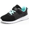 imageHarvest Land Girls Sneakers ToddlersKids Glitter Tennis Shoes Fashion Mesh Breathable Hook and Loop Slipon Basketball Running Sports ShoesBlack 1 Big Kid