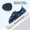 imageHarvest Land Toddler Kids Canvas Sneakers for Boys and Girls  Casual Walking Shoes with Double HookandLoop Straps NonSlip Lightweight Trainers for Baby ampamp Little KidsBlue Dinosaur