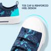 imageHarvest Land Toddler Kids Canvas Sneakers for Boys and Girls  Casual Walking Shoes with Double HookandLoop Straps NonSlip Lightweight Trainers for Baby ampamp Little KidsBlue Dinosaur