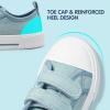 imageHarvest Land Toddler Kids Canvas Sneakers for Boys and Girls  Casual Walking Shoes with Double HookandLoop Straps NonSlip Lightweight Trainers for Baby ampamp Little KidsBlue