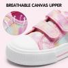 imageHarvest Land Toddler Kids Canvas Sneakers for Boys and Girls  Casual Walking Shoes with Double HookandLoop Straps NonSlip Lightweight Trainers for Baby ampamp Little KidsPink