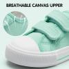 imageHarvest Land Toddler Kids Canvas Sneakers for Boys and Girls  Casual Walking Shoes with Double HookandLoop Straps NonSlip Lightweight Trainers for Baby ampamp Little KidsGreen